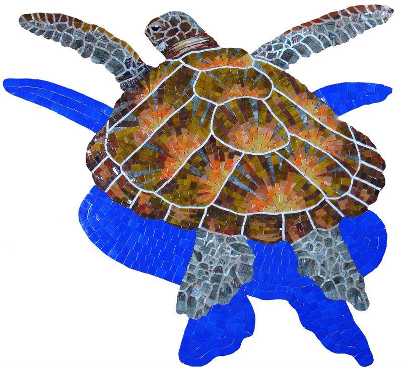 Glass Turtle Mosaic
