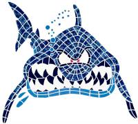 Artistry in Mosaics - In Your Face Shark