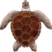 Artistry in Mosaics - Loggerhead Turtle Brown
