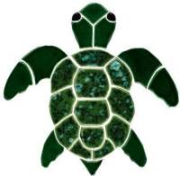 Artistry in Mosaics - Turtle, Classic Topview Green