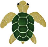 Artistry in Mosaics - Turtle, Classic Topview Natural