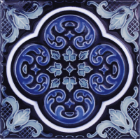 National Pool Tile - Casablanca Cobalt Ocean Deco