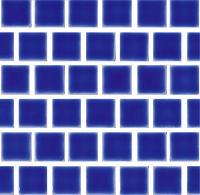 National Pool Tile - Mini Koyn Electric Blue 1x1