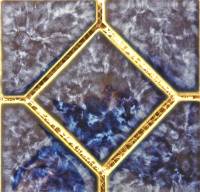 Fujiwa Tile - Titan-662 Sapphire 6"x6" Deco