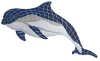 Artistry in Mosaics - Bottlenose Dolphin Upward