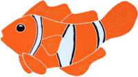 Artistry in Mosaics - Clown Fish left