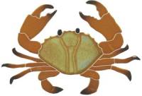 Artistry in Mosaics - Crab Mosaic, 8" brown