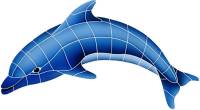 Artistry in Mosaics - Dolphin Left