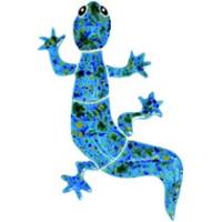 Artistry in Mosaics - Gecko blue mosaic-baby