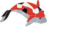 Artistry in Mosaics - Koi Fish Red with shadow
