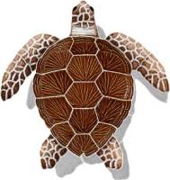 Artistry in Mosaics - Loggerhead Turtle Brown with shadow