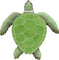 Artistry in Mosaics - Loggerhead Turtle Green