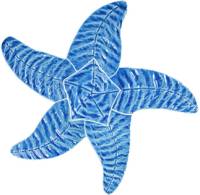 Artistry in Mosaics - Starfish light blue