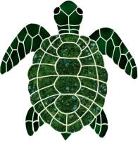 Artistry in Mosaics - Turtle, Classic Topview Green