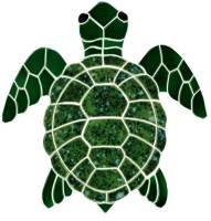 Artistry in Mosaics - Turtle, Classic Topview Green