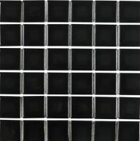 Pool Tile - 2"x2" Pool Tiles - Fujiwa Tile - cel-214 black 2"x2"