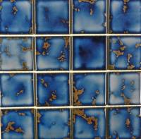 Pool Tile - 3"x3" Pool Tiles - Fujiwa Tile - Vips-925 Terra Blue 3"x3"
