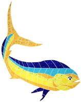 Pool Mosaics - Dolphin Mosaics - Artistry in Mosaics - Cow Dolphin