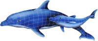 Pool Mosaics - Dolphin Mosaics - Artistry in Mosaics - Dolphin Pair