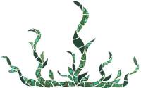 Pool Mosaics - Reef Scene Mosaics - Artistry in Mosaics - Seagrass Mosaic-Large