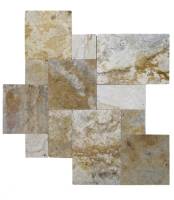 Decking - Natural Stone Pavers - MS International  - Tuscany Porcini Versailles Pattern Pavers-1.18" thickness