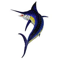 Pool Mosaics - Sport Fish & Shark Mosaics - Artistry in Mosaics - MARLIN